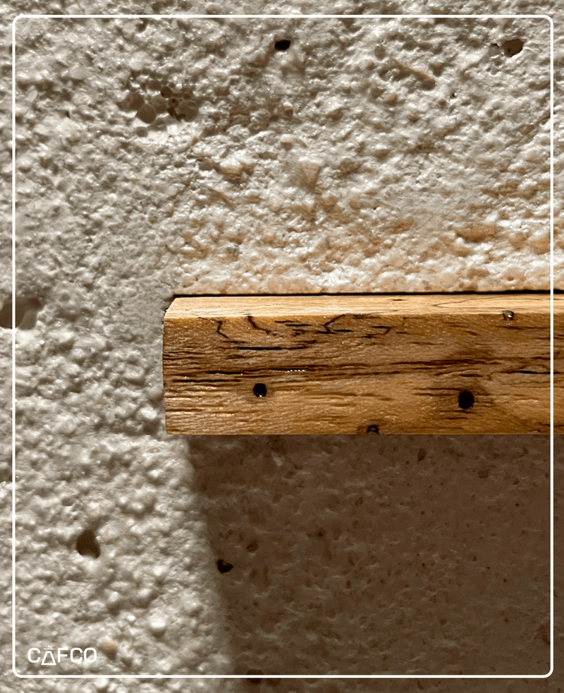 Detalle de textura del concreto CAFCO